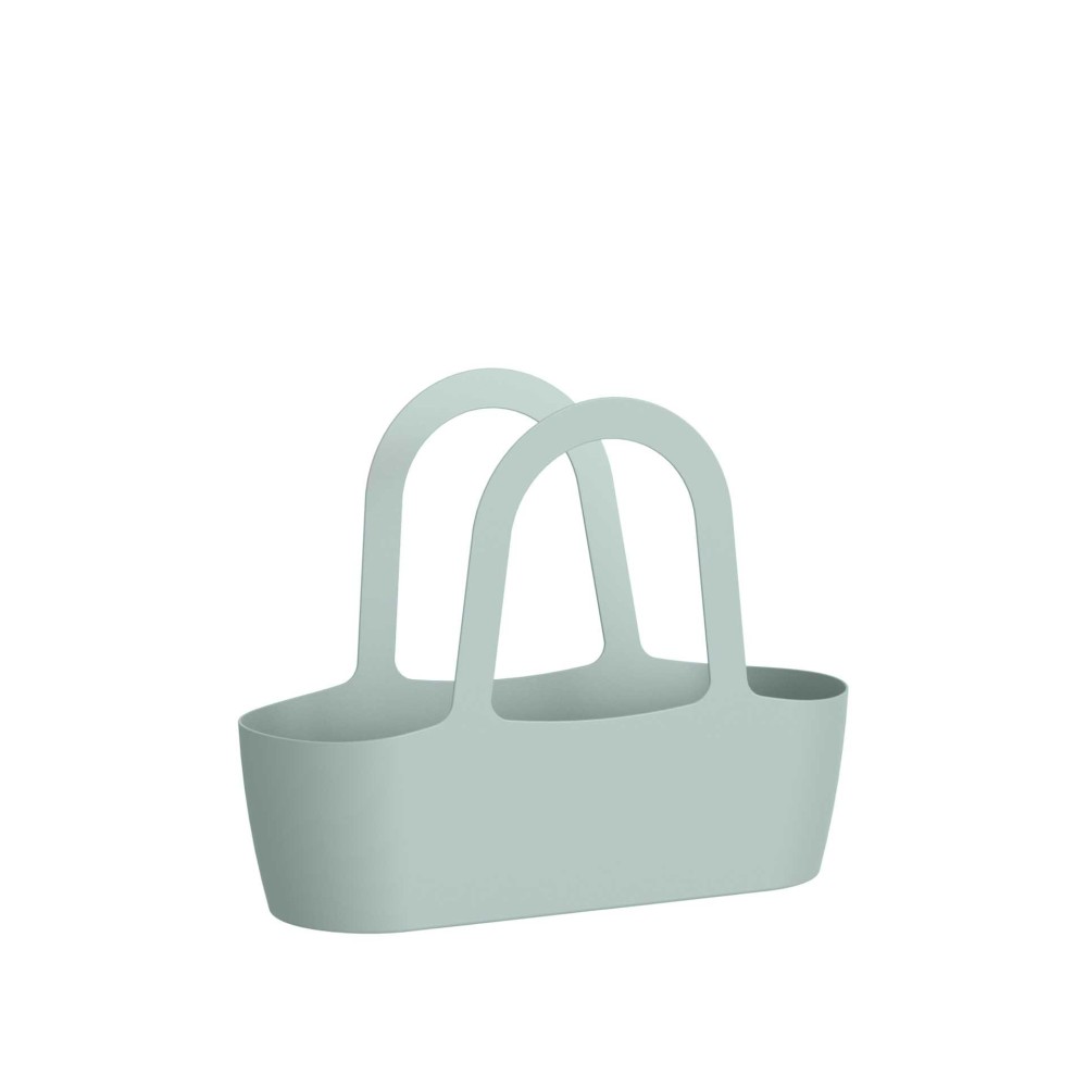 Floreira Bolsa Paris 43X16X34cm 7L Cinza Claro