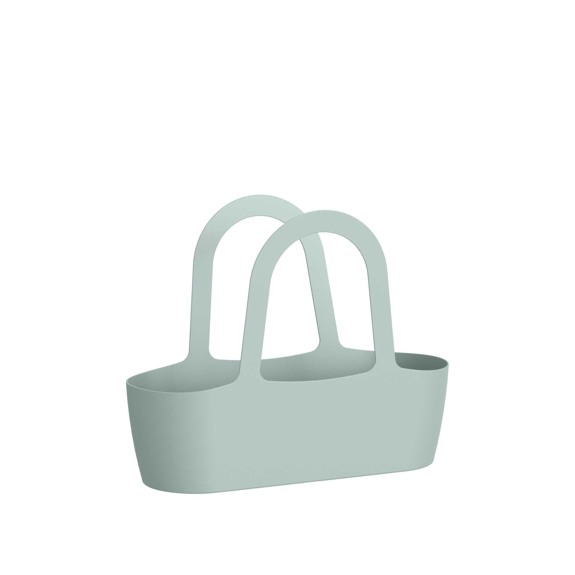 Floreira Bolsa Paris 43X16X34cm 7L Cinza Claro