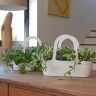 Floreira Bolsa Paris 43X16X34cm 7L Branco Floreira Bolsa Paris 43X16X34cm 7L Branco