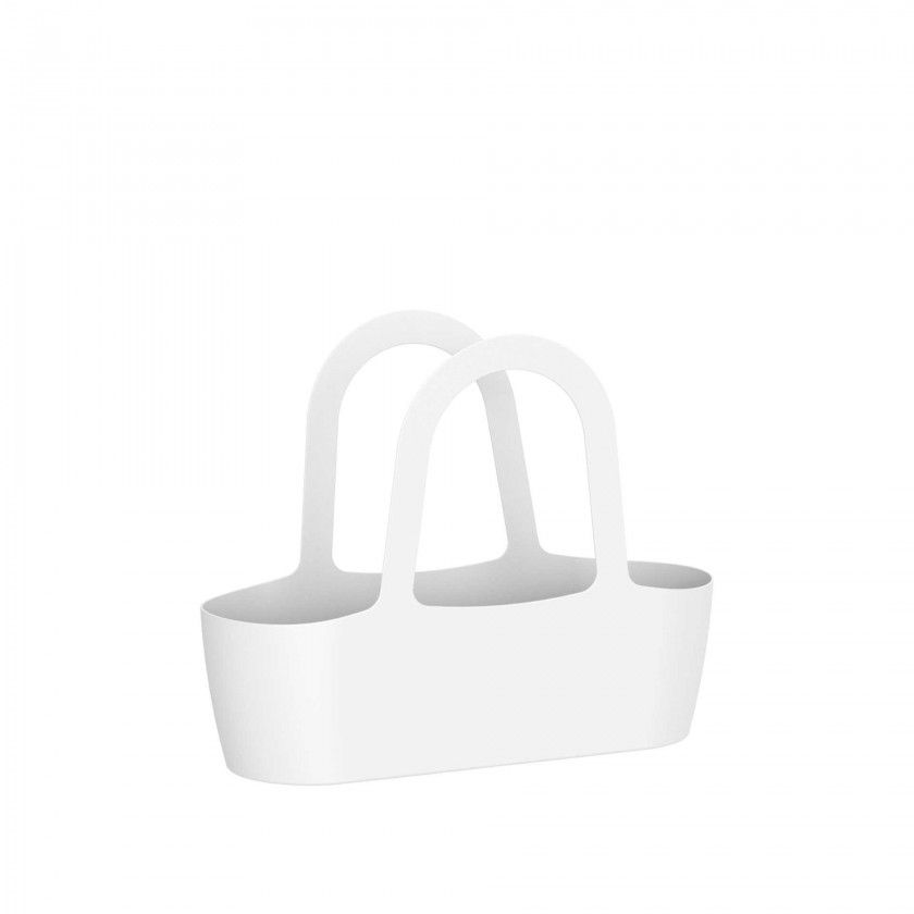 Floreira Bolsa Paris 43X16X34cm 7L Branco