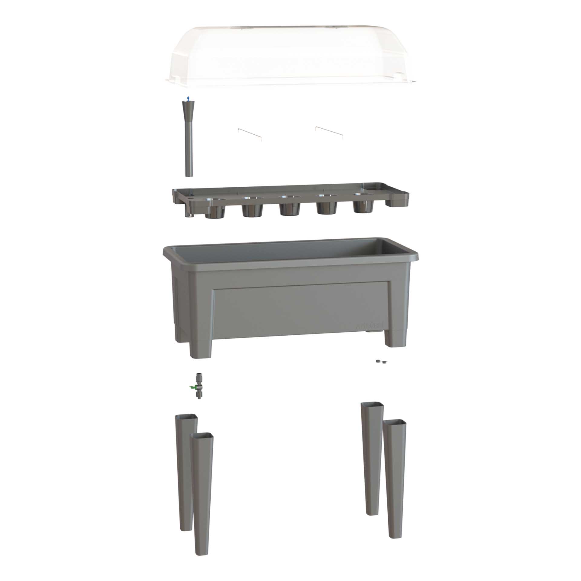 Horta Venezia 101X49.5X83cm 88L Antracite