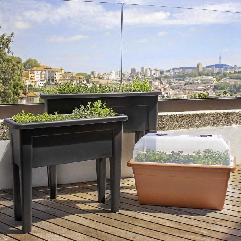 Horta Venezia 101X49.5X83cm 88L Antracite Horta Venezia 101X49.5X83cm 88L Antracite