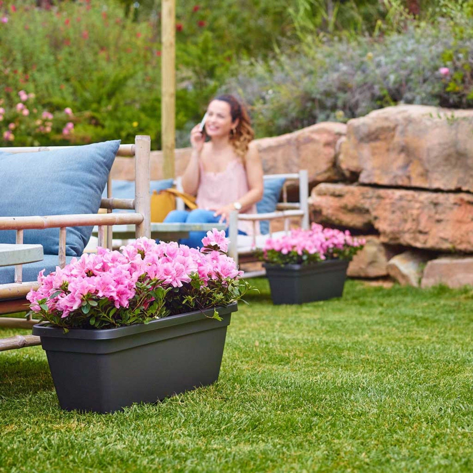 Floreira Venezia 60X19.5X16.3cm12L Bronze