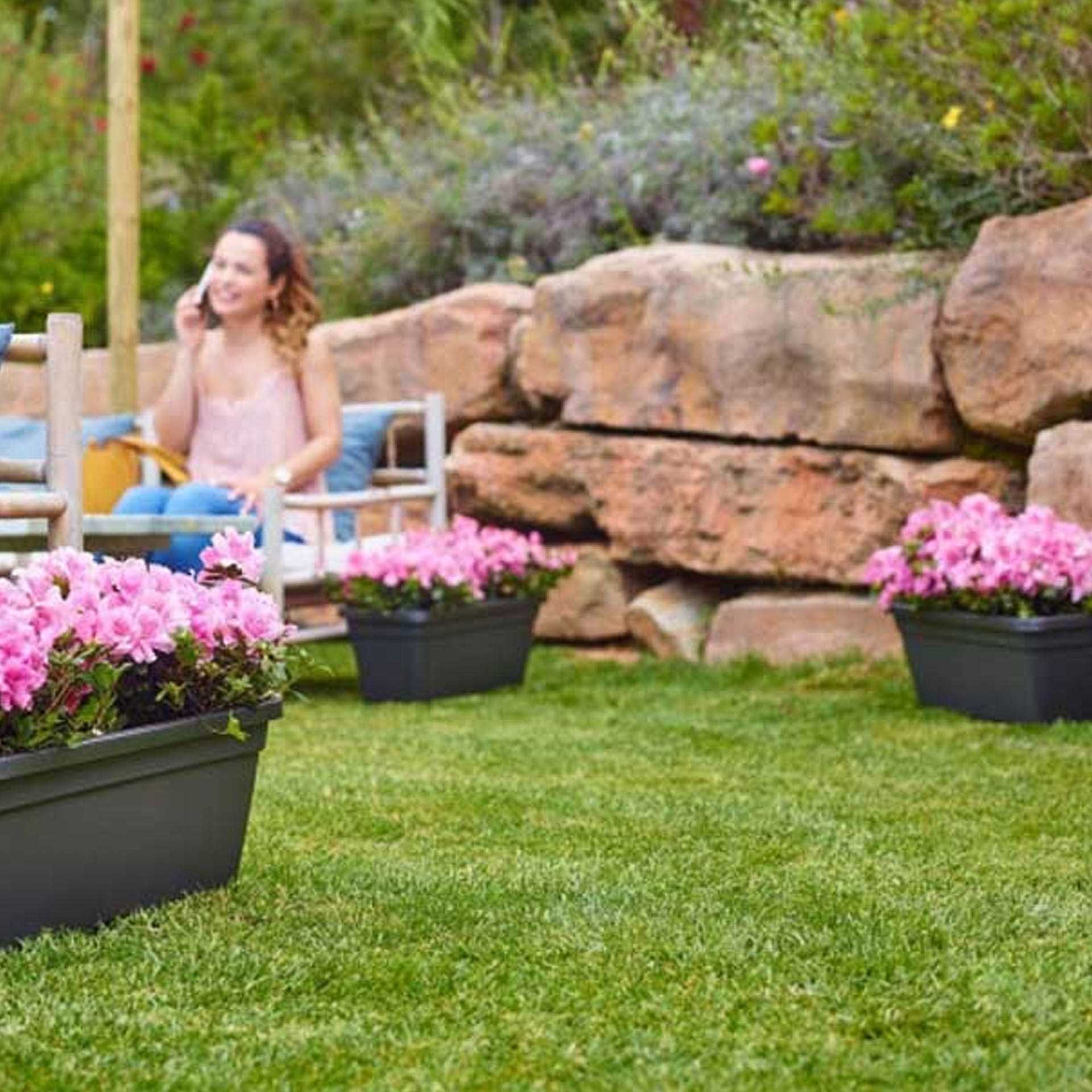 Floreira Venezia 50X19.5X16.3cm 10L Antracite