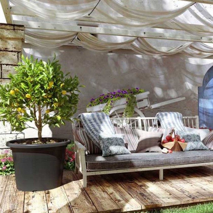 Vaso Venezia Cilindro 35X24.9cm 13L Antracite