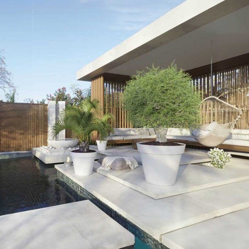 Vaso Capri Redondo 50X41.2cm 50.5L Branco