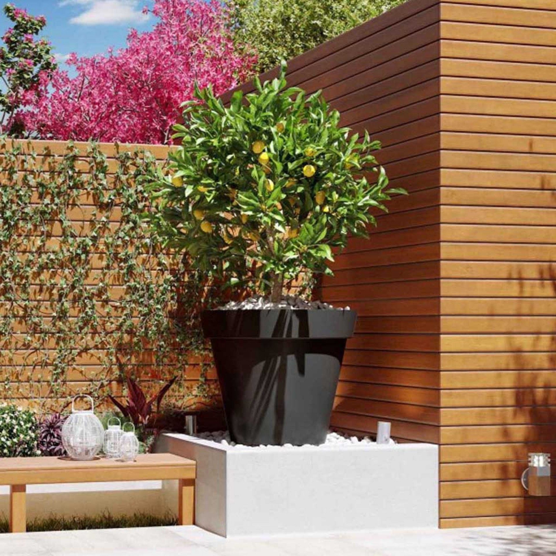 Vaso Capri Redondo Ø50X41.2cm 50.5L Antracite