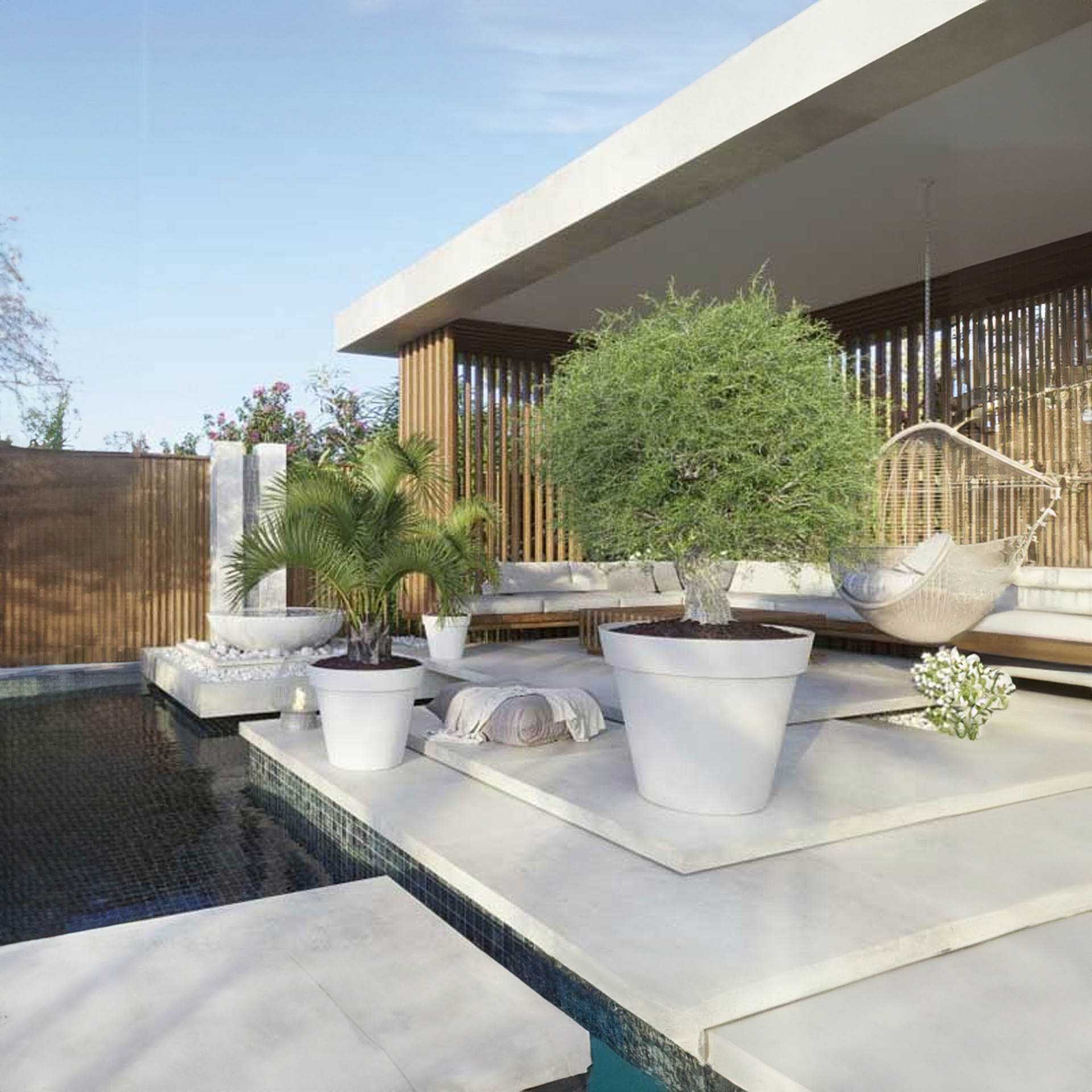 Vaso Capri Redondo Ø50X41.2cm 50.5L Branco