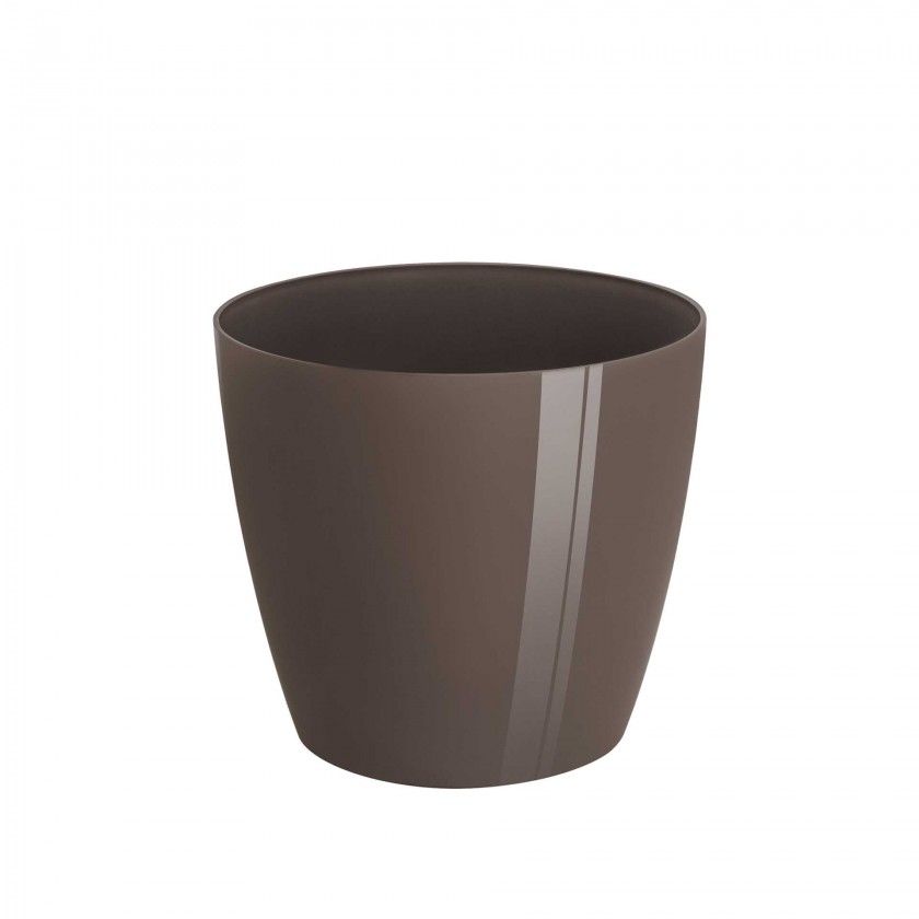 Vaso San Remo Com Rodas 30X27.3cm 14.5L Tortora