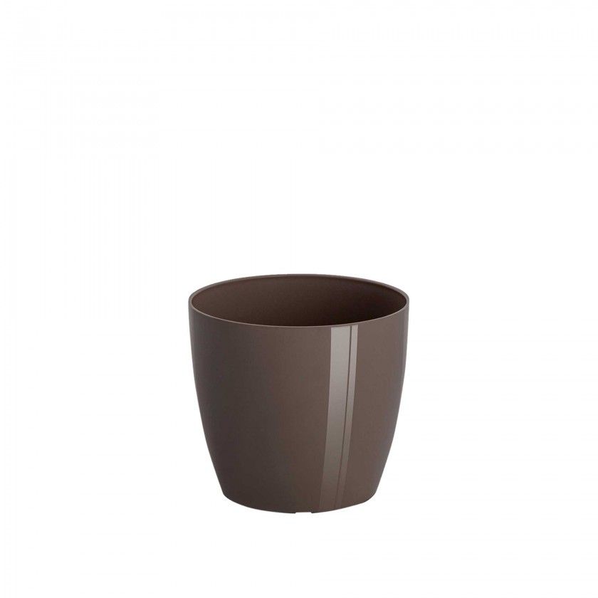 Vaso San Remo 14X13cm 1.6L Tortora Brilhante
