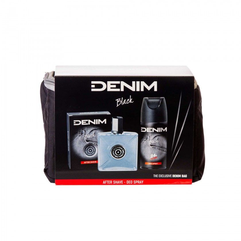 Desodorizante 150ml + After Shave 100ml + Bolsa Denim Black 20X10X14cm
