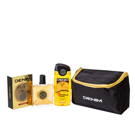 After Shave 100ml + Gel Banho 250ml + Bolsa Denim Gold 20X10X14cm - Image product