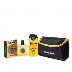 After Shave 100ml + Gel Banho 250ml + Bolsa Denim Gold 20X10X14cm