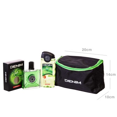 After Shave 100ml + Gel Banho 250ml + Bolsa Denim Musk 20X10X14cm