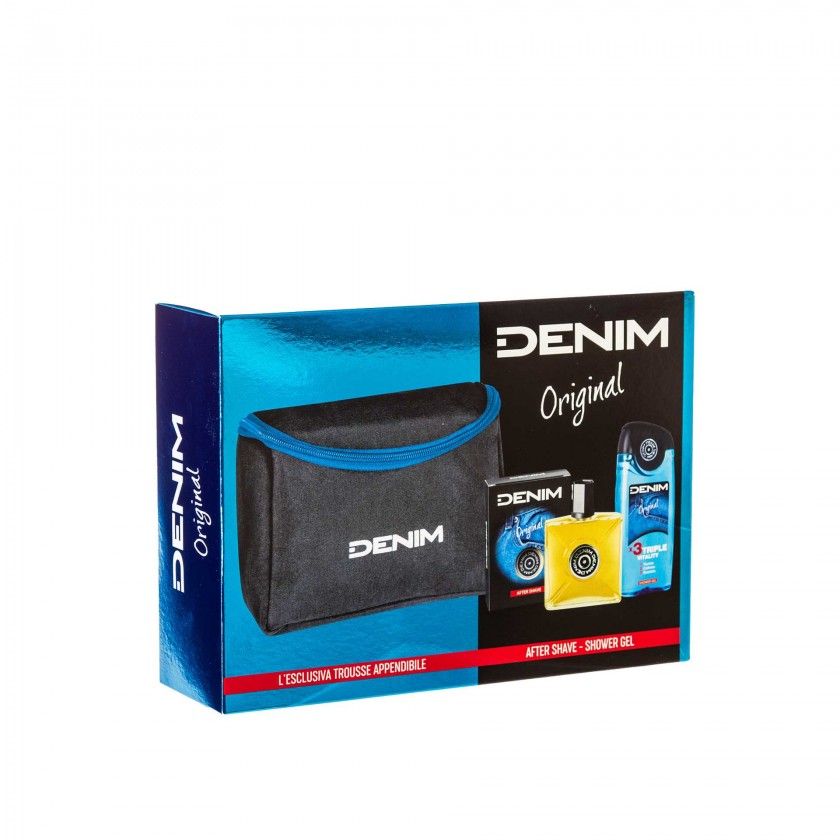 After Shave 100ml + Gel Banho 250ml + Bolsa Denim Original 20X10X14cm