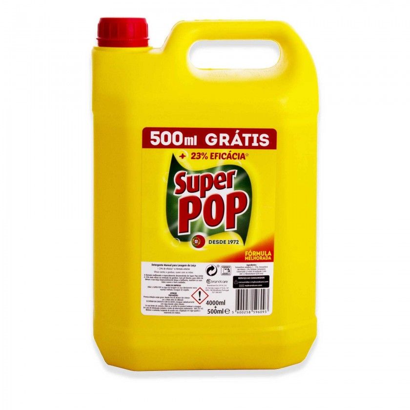 Detergente Loia Manual Super Pop Limo 4000ml+500ml