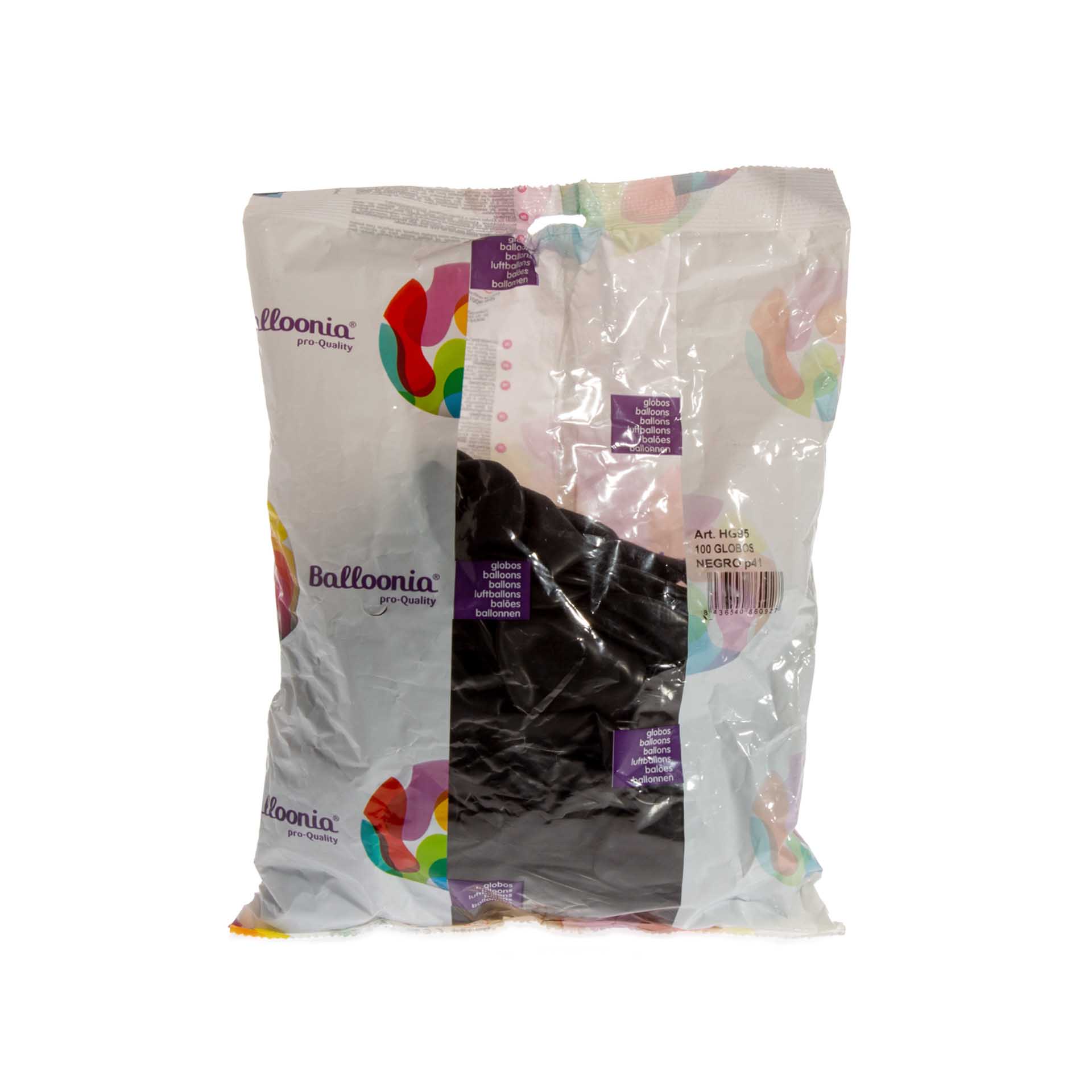 Balões Balloonia Preto Pack 100
