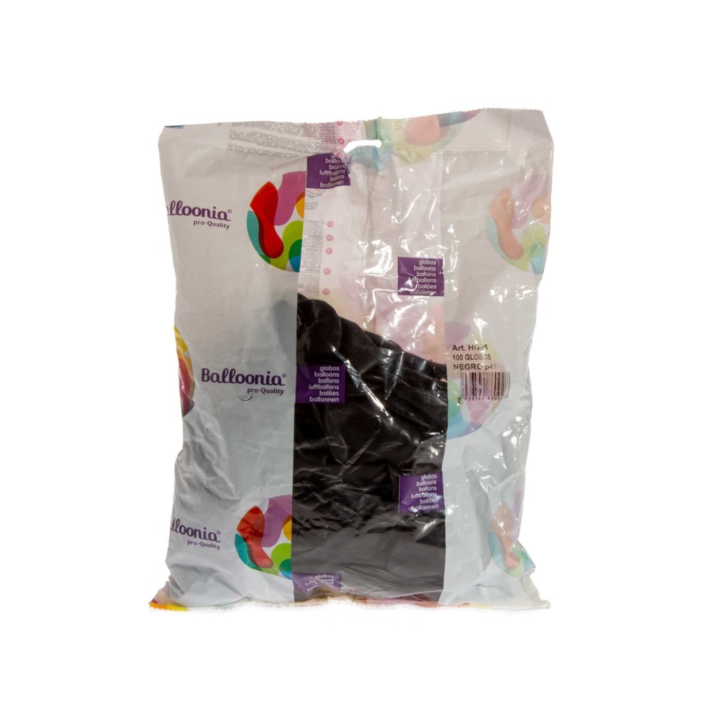 Balões Balloonia Preto Pack 100