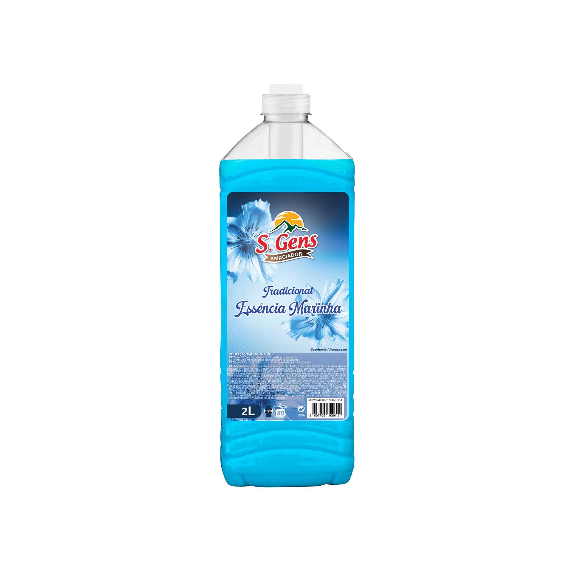 Amaciador Roupa S. Gens Marinha 80 Doses 2L