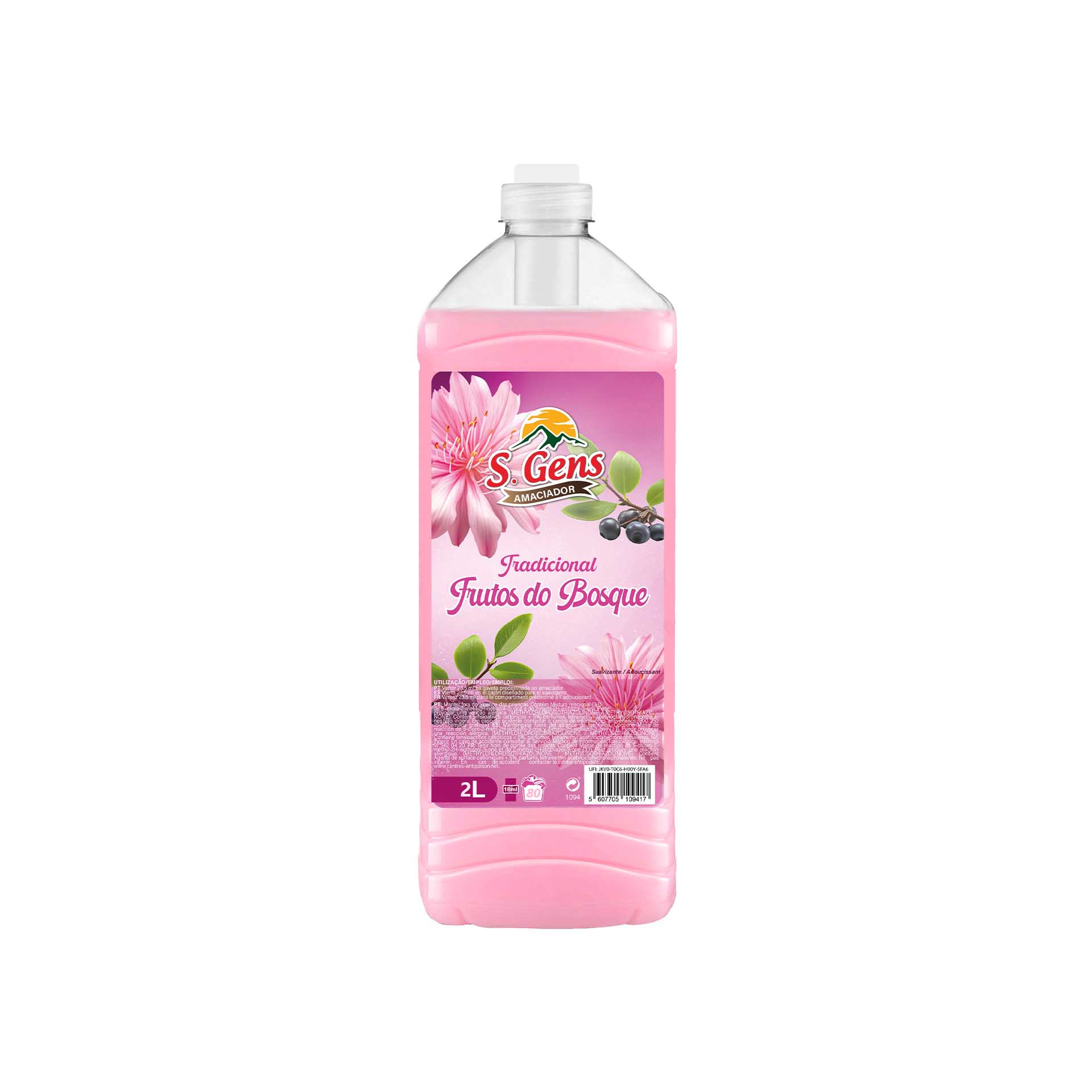 Amaciador Roupa S. Gens Frutos do Bosque 80 Doses 2L