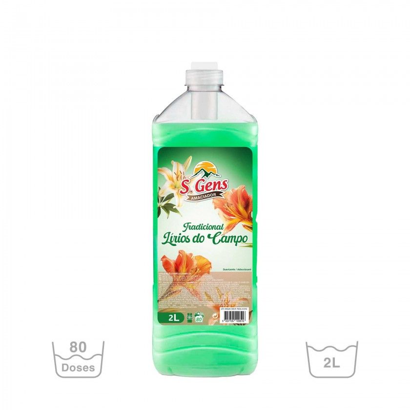 Amaciador Roupa S. Gens Lírios do Campo 80 Doses 2L Amaciador Roupa S. Gens Lírios do Campo 80 Doses 2L