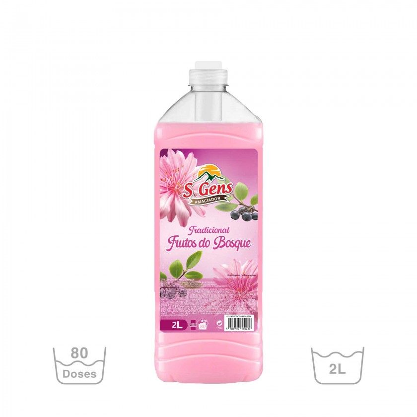 Amaciador Roupa S. Gens Frutos do Bosque 80 Doses 2L Amaciador Roupa S. Gens Frutos do Bosque 80 Doses 2L