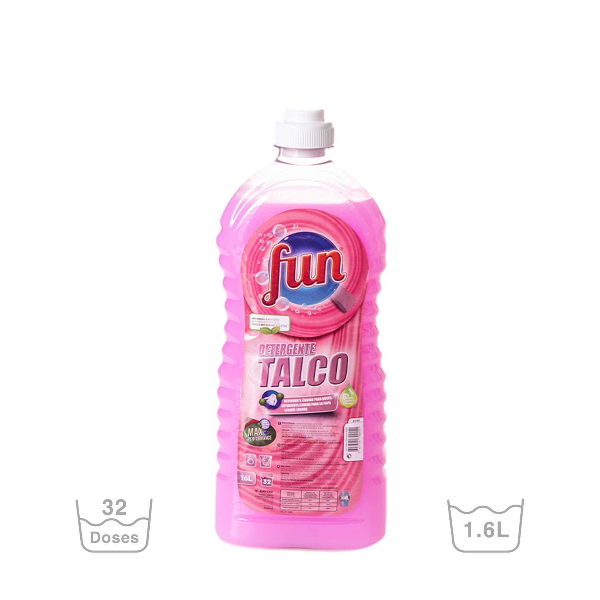 Detergente Roupa Fun Talco 1600ml