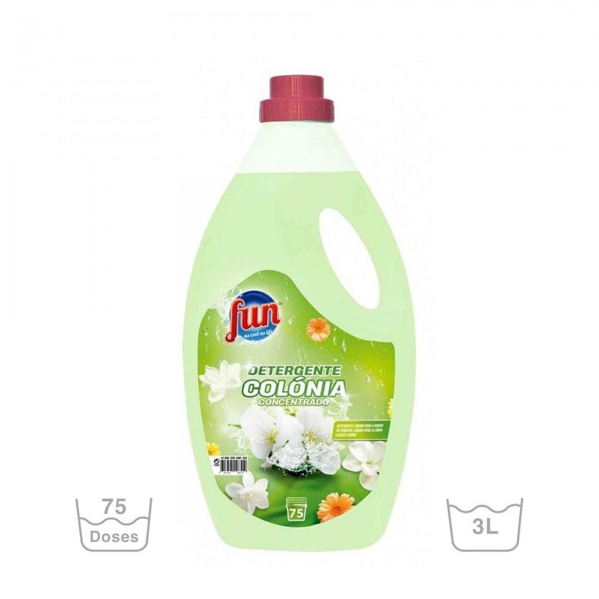Detergente Roupa Fun Concentrado Colónia 3000ml Detergente Roupa Fun Concentrado Colónia 3000ml