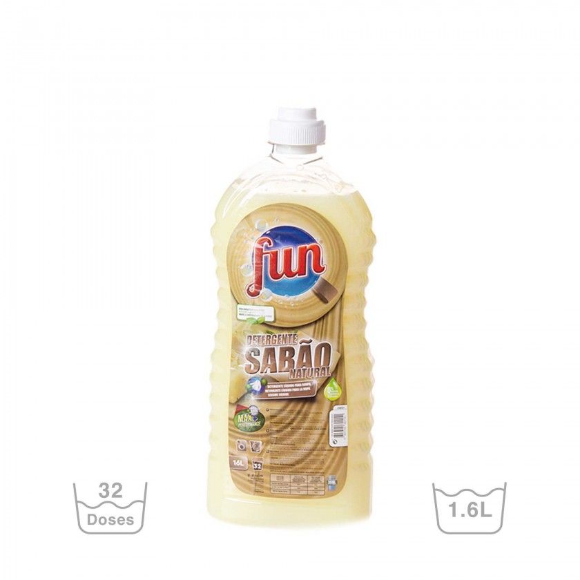 Detergente Roupa Fun Sabão Natural 1600ml Detergente Roupa Fun Sabão Natural 1600ml