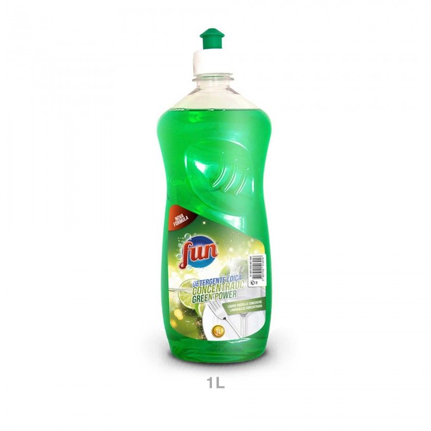 Detergente Loiça Concentrado Fun Green Power 1000ml Detergente Loiça Concentrado Fun Green Power 1000ml