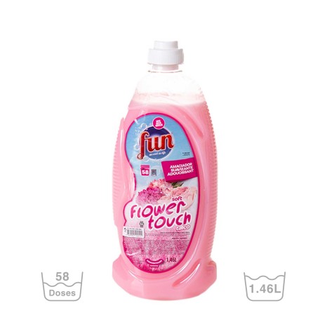 Amaciador Roupa Soft Flower Touch Fun Talco 1460ml - Image product