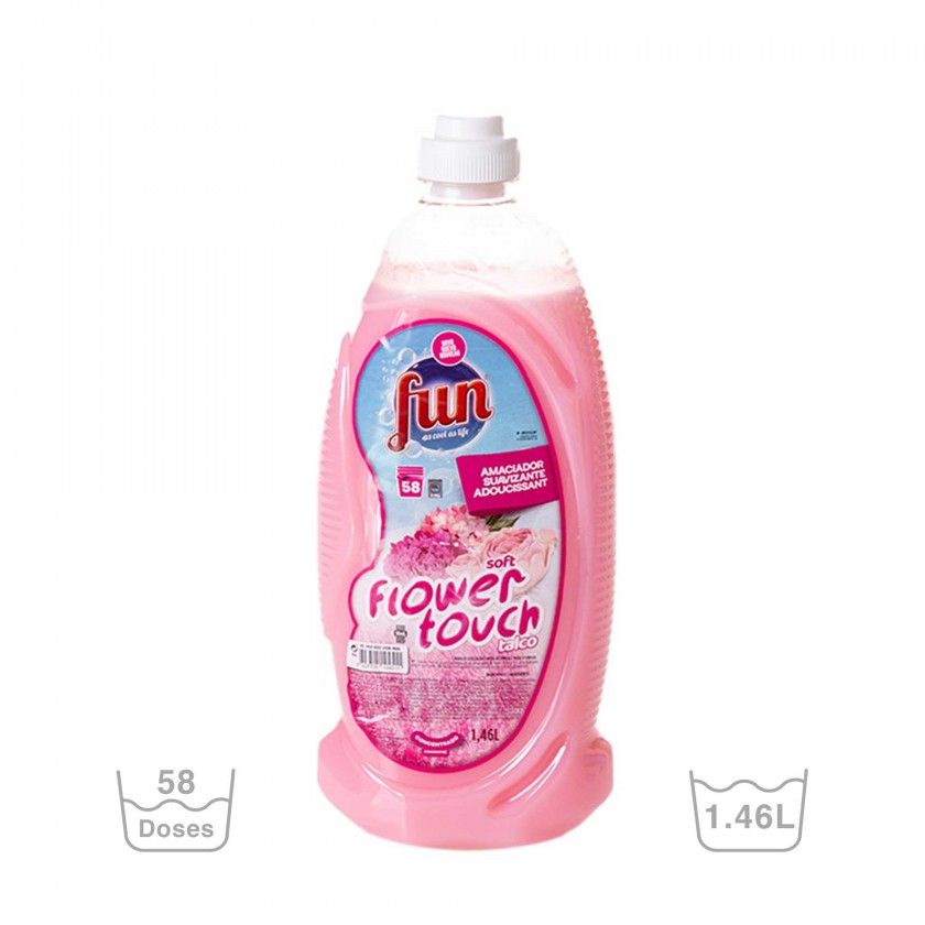 Amaciador Roupa Soft Flower Touch Fun Talco 1460ml Amaciador Roupa Soft Flower Touch Fun Talco 1460ml