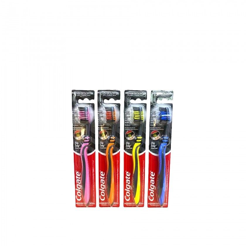 Escova Dentes Colgate Zig Zag Carvo Mdia
