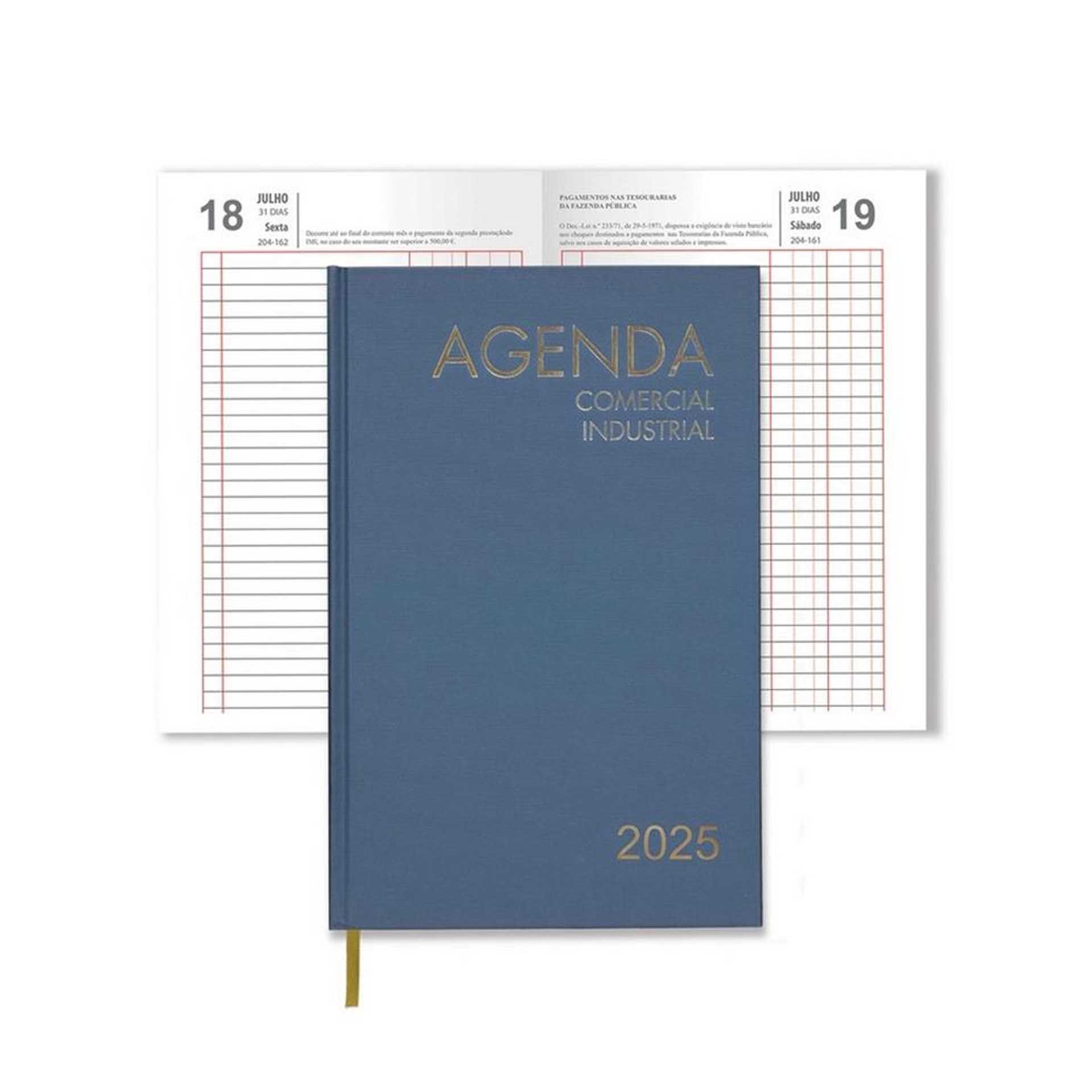 Agenda Comercial / Industrial 2025 Azul 18.5X29cm