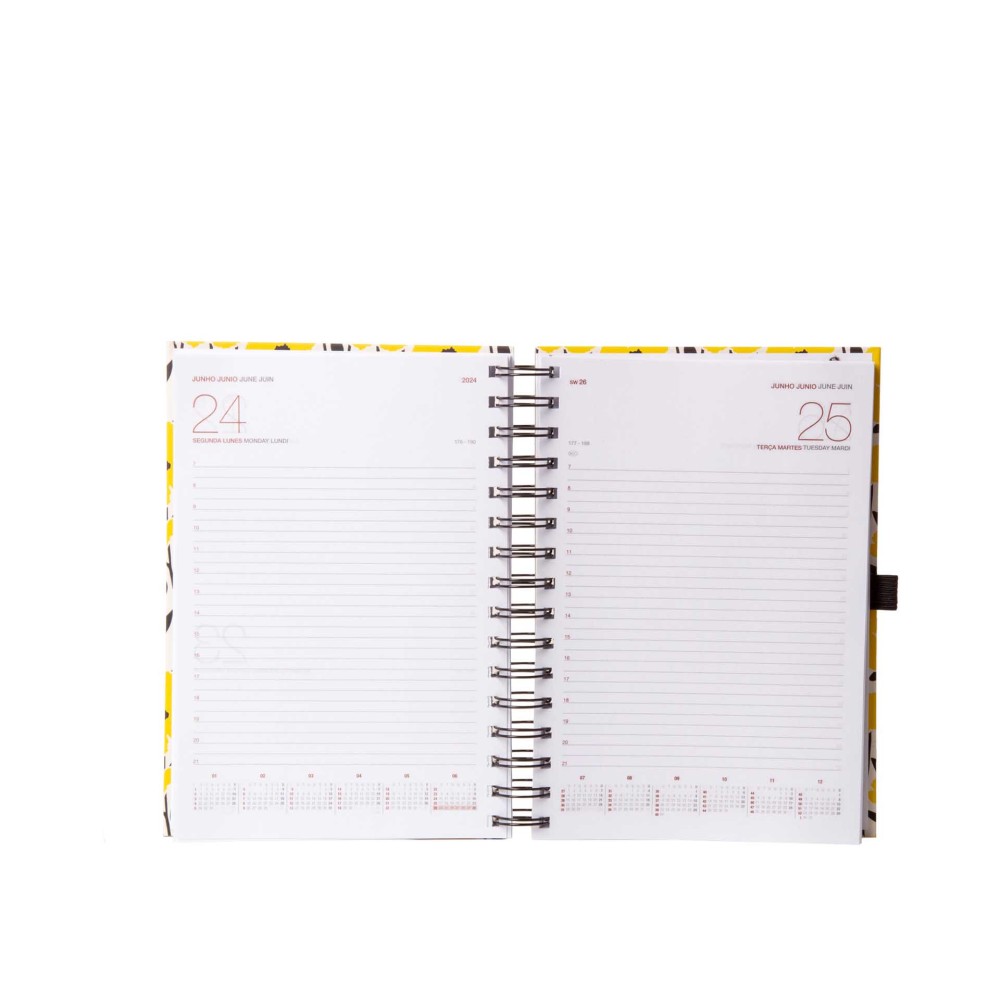 Agenda Diária 2024 Espiral Maya A21 14X21cm