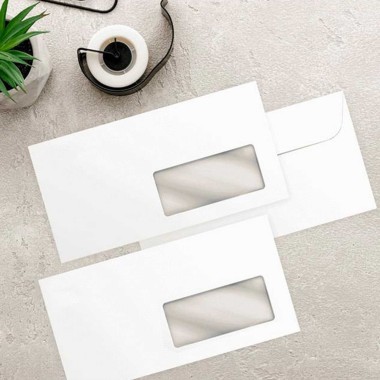 Envelope DL Silicone Janela 11X22cm Cx500
