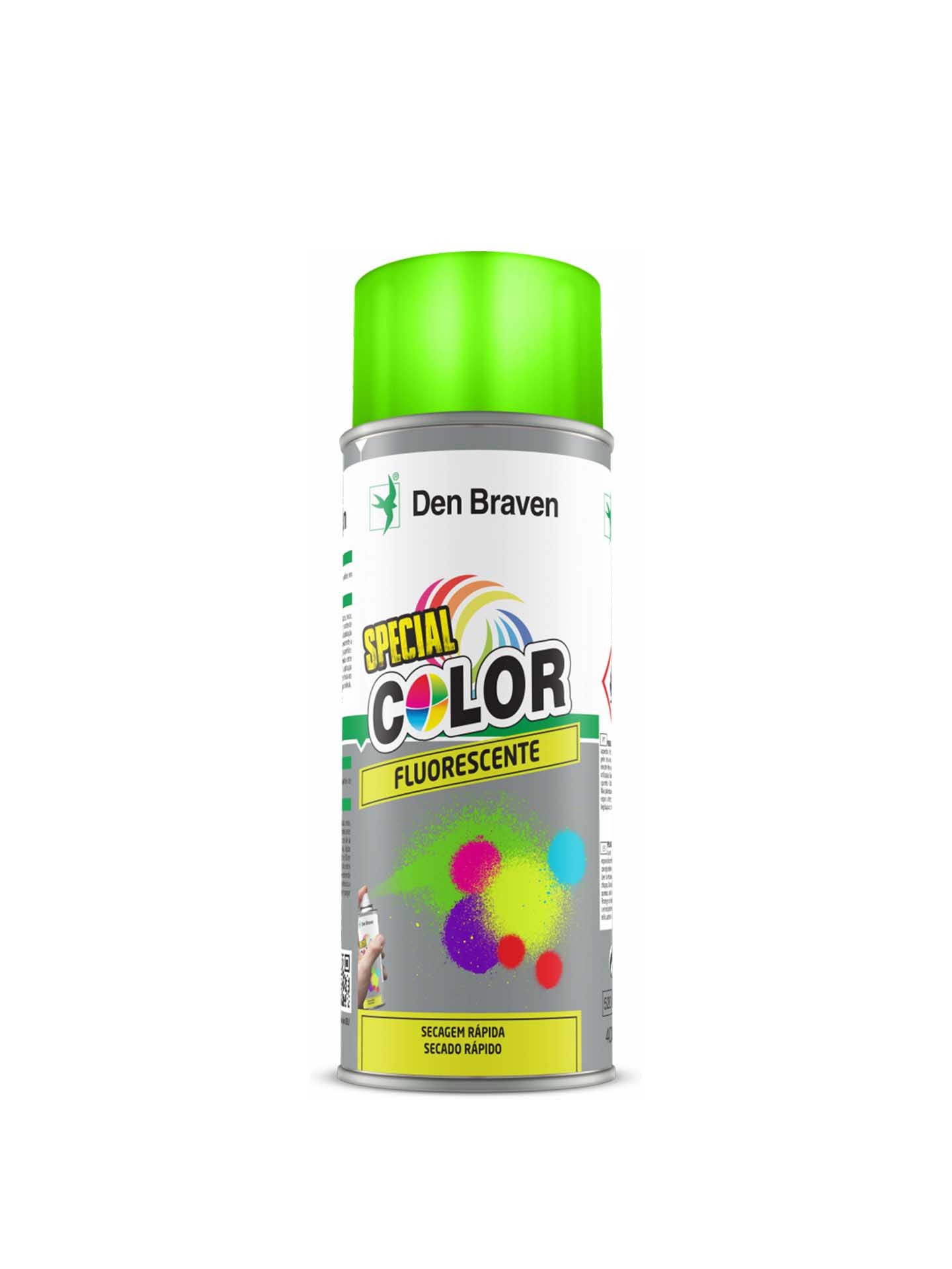 Spray Pintura Efeito Fluorescente Verde 400ml