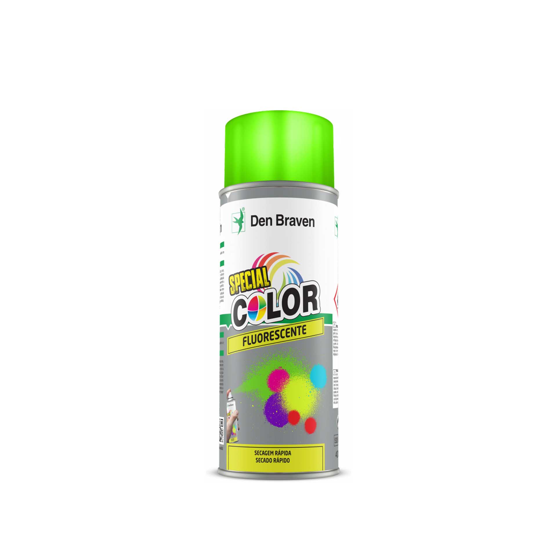 Spray Pintura Efeito Fluorescente Verde 400ml