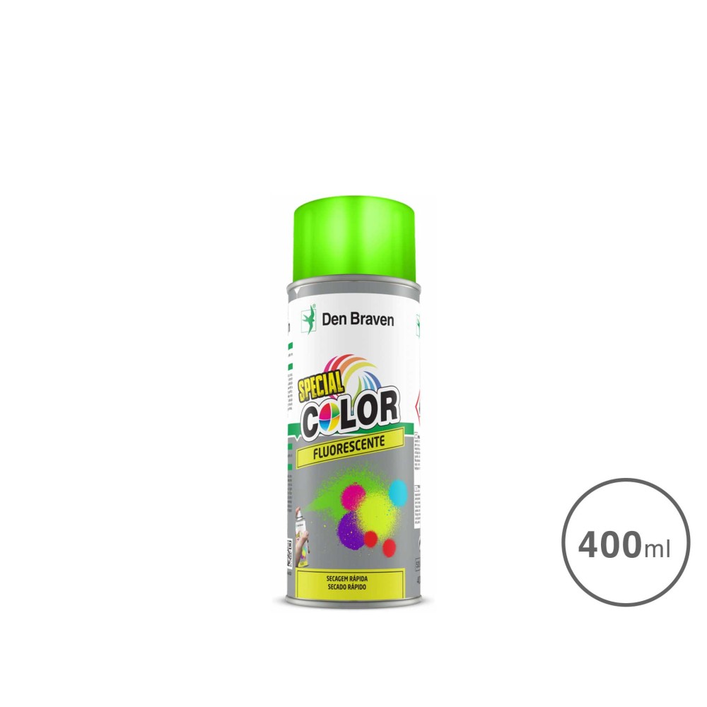 Spray Pintura Efeito Fluorescente Verde 400ml