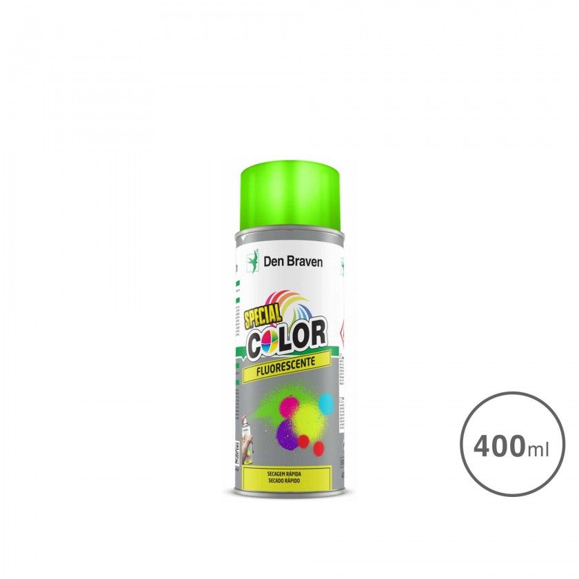 Spray Pintura Efeito Fluorescente Verde 400ml Spray Pintura Efeito Fluorescente Verde 400ml