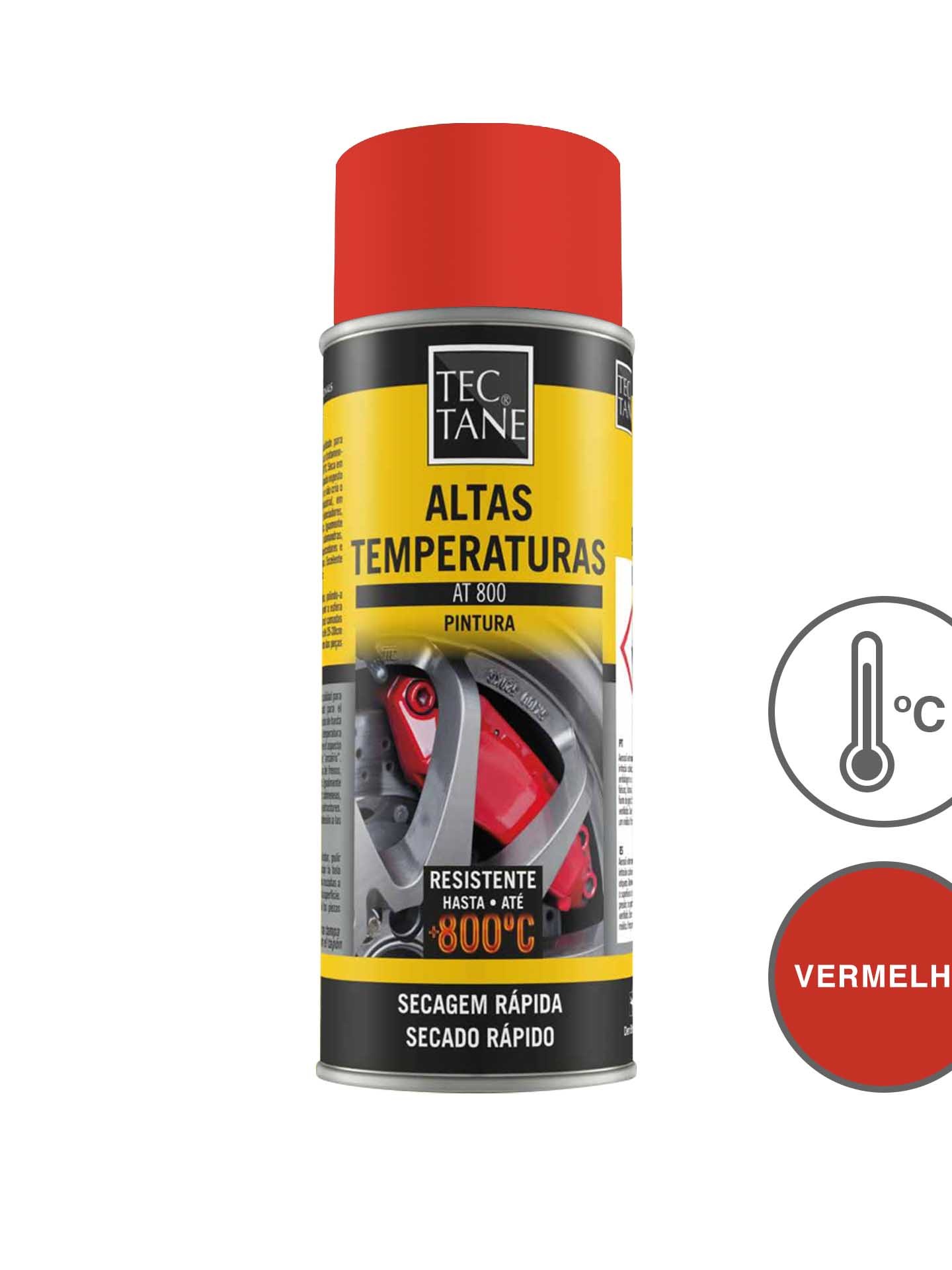 Spray Pintura Alta Temperatura AT800 Vermelho 400ml