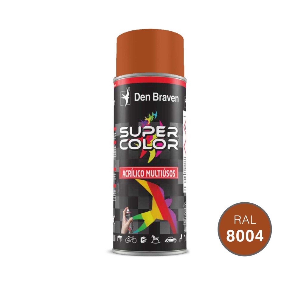 Spray Pintura Acr�lico RAL8004 Castanho 400ml
