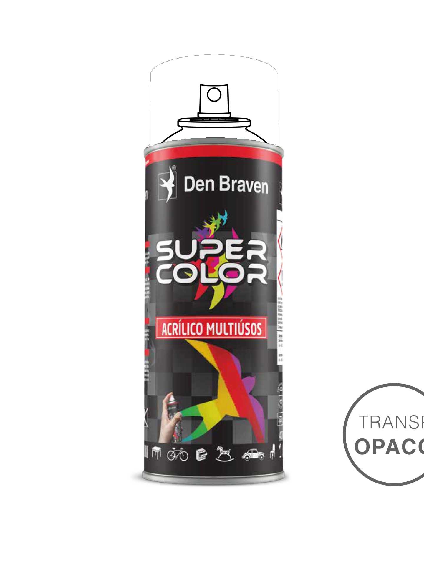 Spray Pintura Acrílico Transparente Opaco 400ml