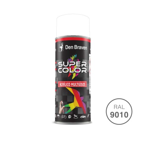 Spray Pintura Acrílico RAL9010 Branco Brilhante 400ml - Image product