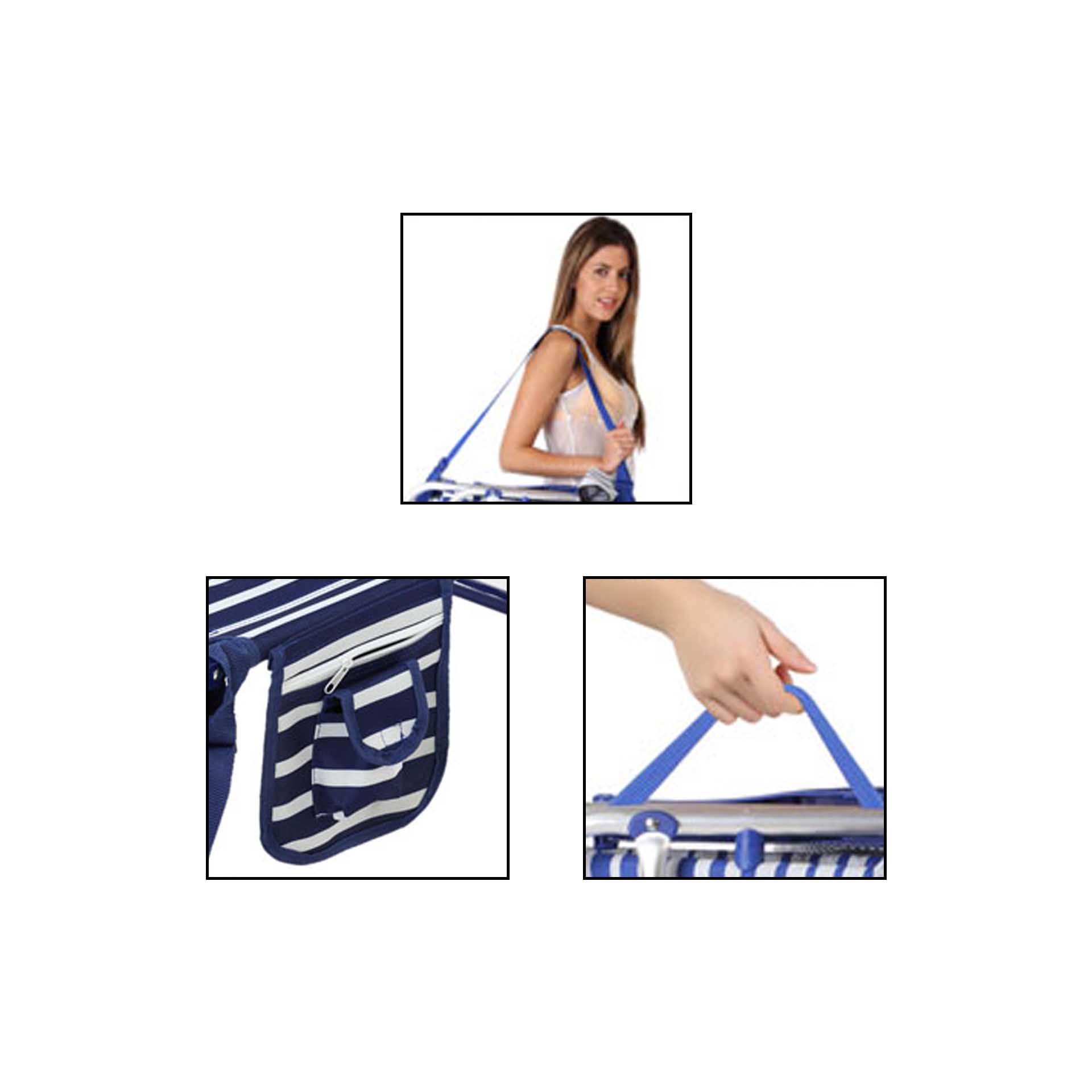 ESPREGUIÇADEIRA DOBRAVEL 186X56X26CM 09717