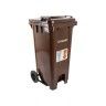 Contentor Lixo Castanho 120L 55X47X96cm
