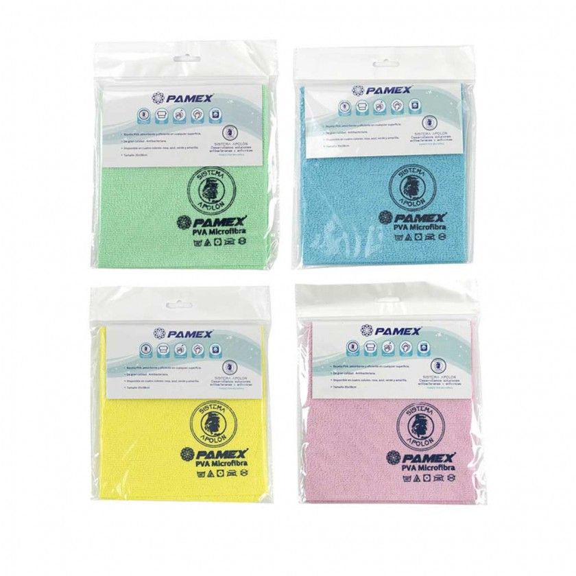 Pano Microfibra 80% Poliester + 20% Poliamida 35X38cm com pva Pano Microfibra 80% Poliester + 20% Poliamida 35X38cm com pva