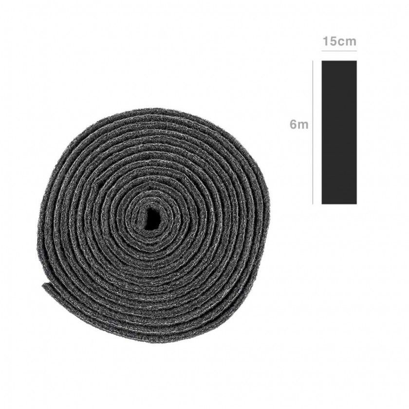 Rolo Fibra Abrasiva Preto 15cmx6m Rolo Fibra Abrasiva Preto 15cmx6m