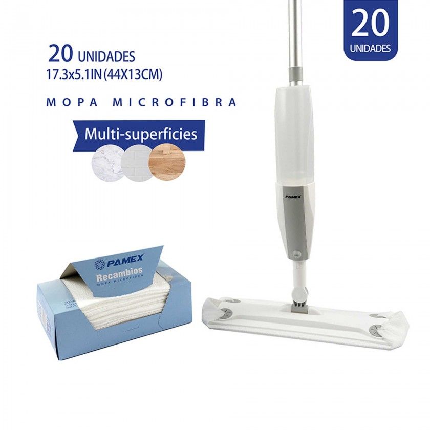 Recarga Mopa Microfibra 44X13cm Pack 20 Recarga Mopa Microfibra 44X13cm Pack 20