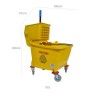 Balde Limpeza Industrial 32l 66X37X89cm